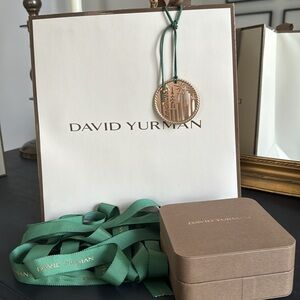 David Yurman Paper Shopping Bag with box and Christmas Ornament